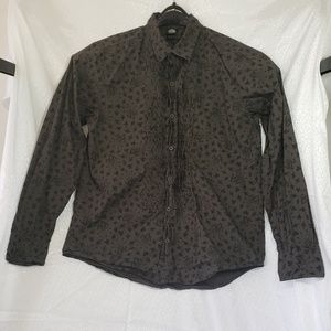 The Joker Woven Tuxedo Button Up